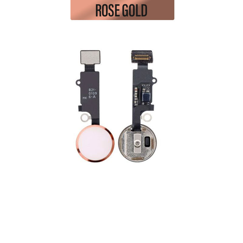 Aftermarket Home Button and Flex Cable 6th gen For iPhone 8 / 8 Plus / 7 / 7 Plus/ SE 2020 - Rose Gold