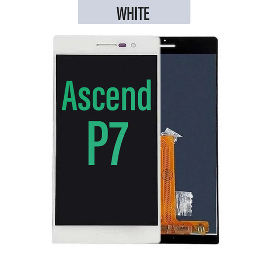 LCD Digitizer Screen Assembly Replacement for Huawei Ascend P7-White