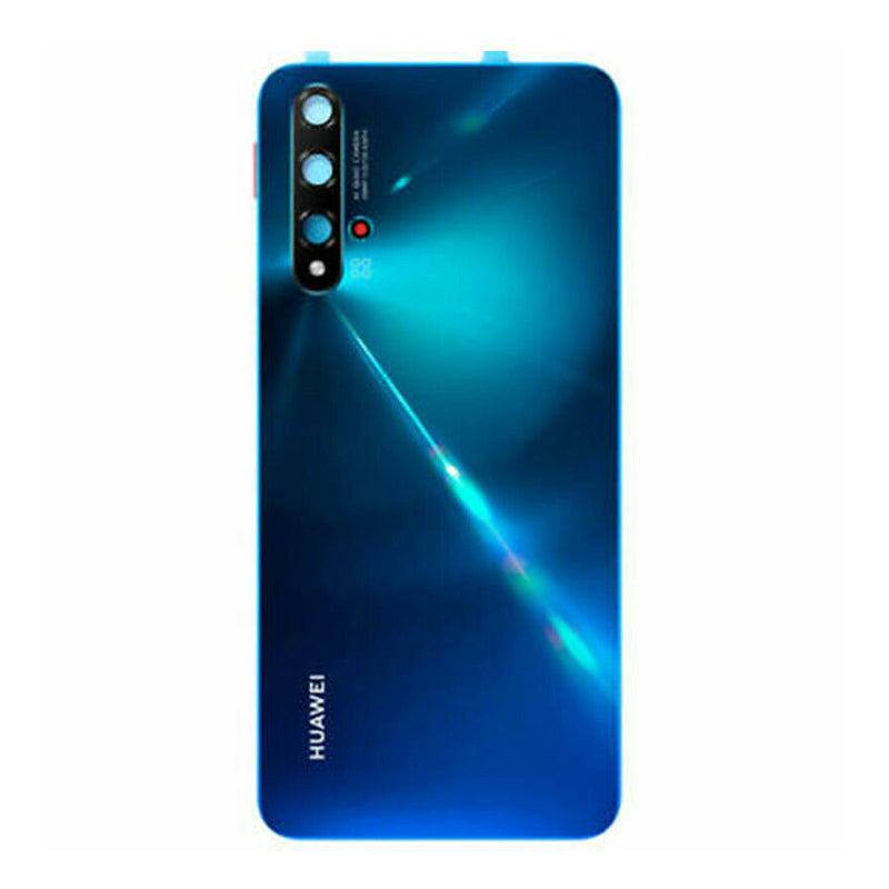 Back Glass Cover with Camera Lens For Huawei Nova 5T-Crush Blue