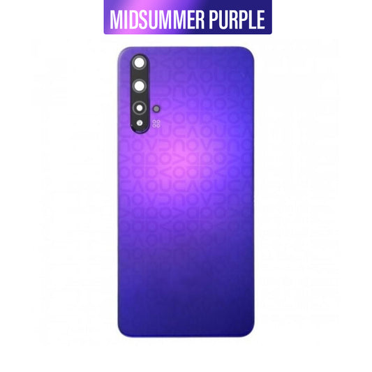 Back Glass Cover with Camera Lens For Huawei Nova 5T-Midsummer Purple