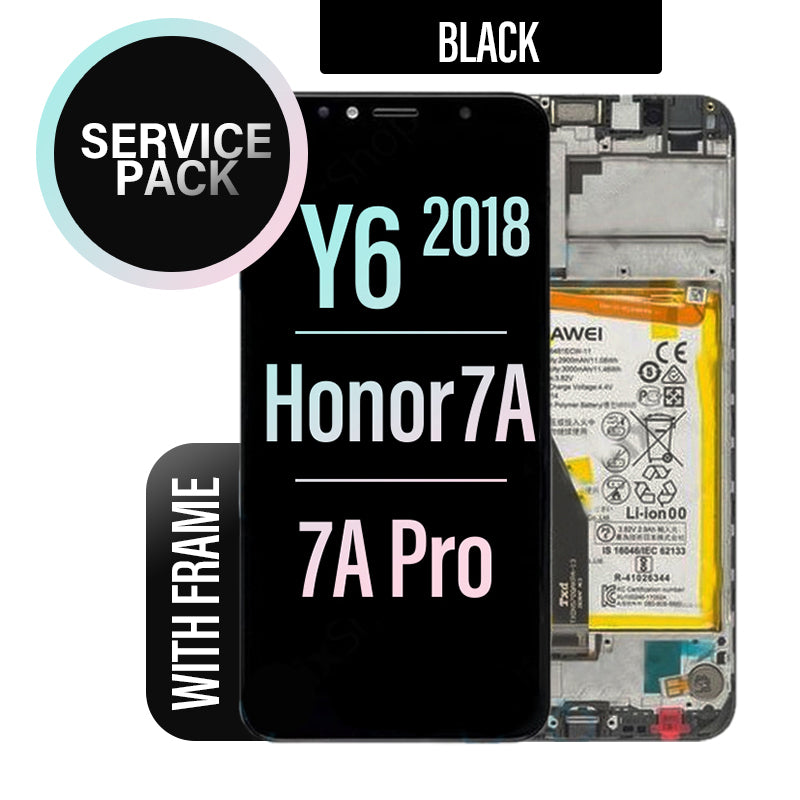 Huawei Y6 2018/Honor 7A/ 7A Pro LCD Touch Screen Assembly with Frame- Black