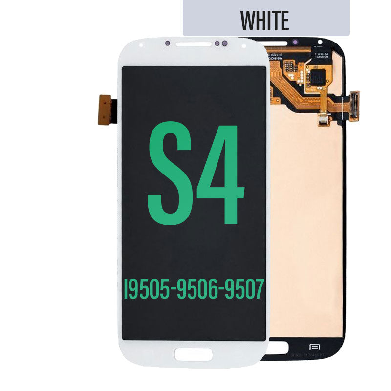 LCD Touch Screen Assembly For Galaxy S4 - White