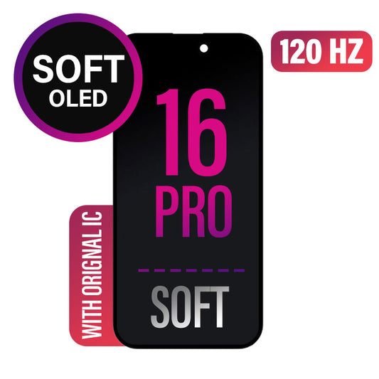 iPhone 16 Pro Screen Replacement Assembly -SOFT OLED-Soldered Original IC