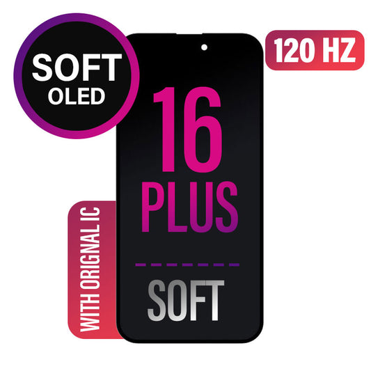 iPhone 16 Plus Screen Replacement Assembly - SOFT OLED- Soldered Original IC