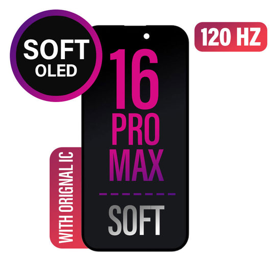 iPhone 16 Pro Max Screen Replacement Assembly -SOFT OLED -Soldered Original IC