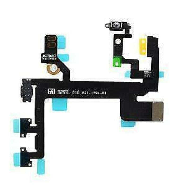 Power Volume Mute Button Flex Cable For iPhone 5S