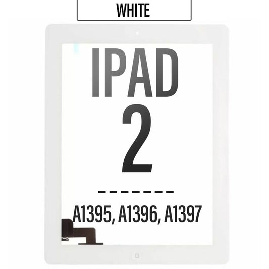 Touch Screen Assembly with Adhesive Tape and Home Key For iPad 2  - White