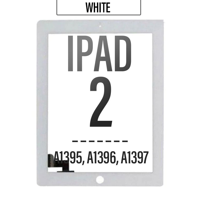 Touch Screen Digitizer with Adhesive Tape For iPad 2 - White
