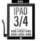 Touch Screen Digitizer with Adhesive Tape For iPad 3/ 4 - Black