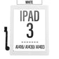 Touch Screen Digitizer with Home Button and Adhesive tape For iPad 3 - White
