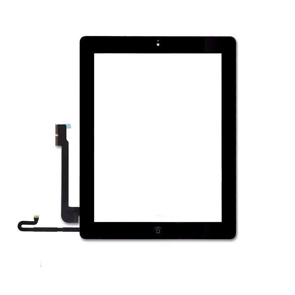 Full Assembly Touch Screen Digitizer with Home Button and Adhesive Tape For iPad 4 - Black