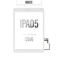 Touch Screen Digitizer Home Button Assembly With Adhesive For iPad  5th Gen - White