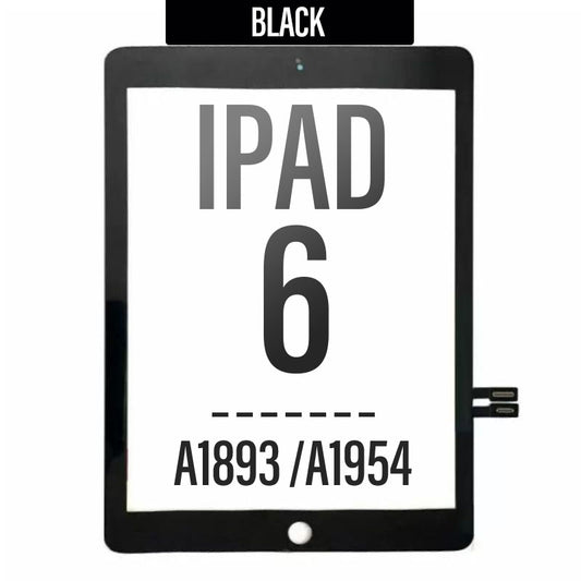 Touch Screen Digitizer with Adhesive For iPad 6th Gen 2018 (A1893/A1954) - Black (No Home Button) (Copy)