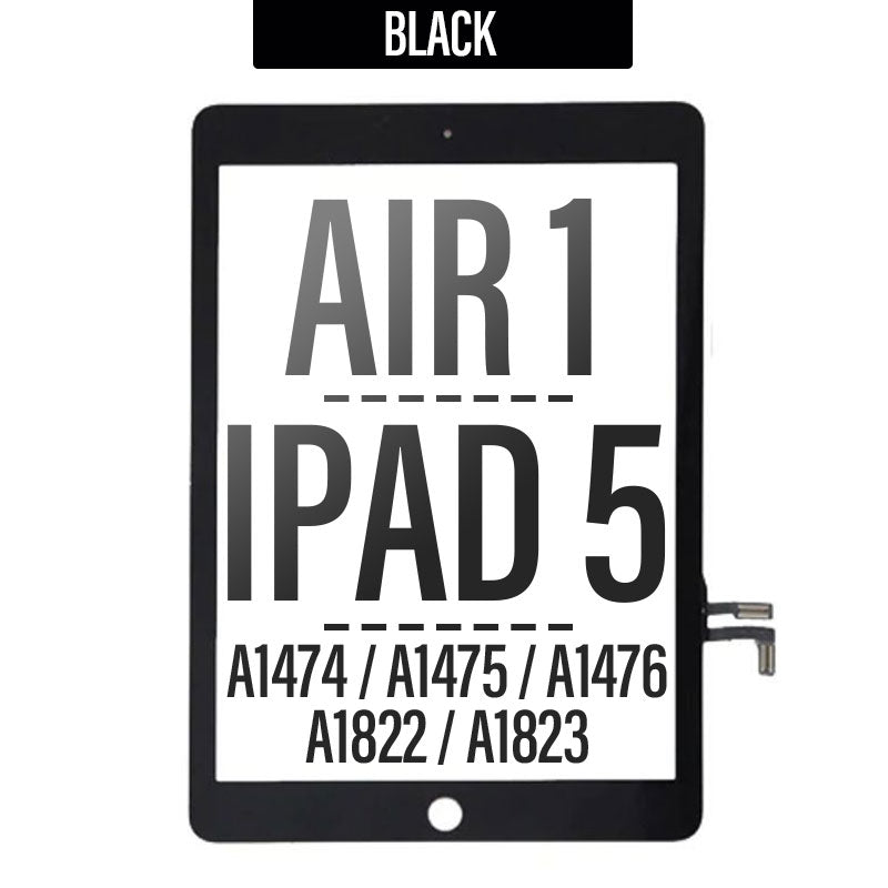 Touch Screen Digitizer With Adhesive Tape For iPad Air/ 5th Gen - Black
