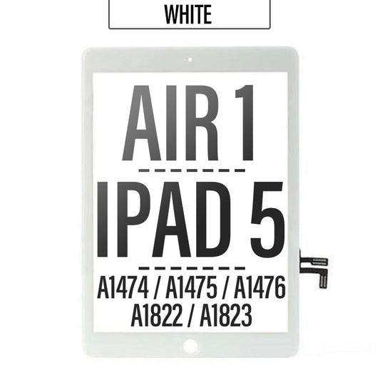 Touch Screen Digitizer With Adhesive Tape For iPad Air/ 5th Gen - White