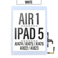 Touch Screen Digitizer Home Button Assembly With Adhesive For iPad Air - White