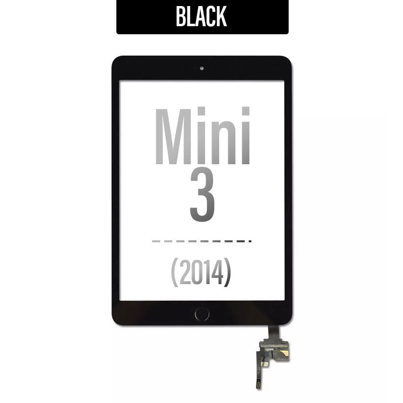 Touch Screen Digitizer Home Button Assembly with IC For iPad Mini 3 - Black