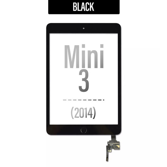 Touch Screen Digitizer Home Button Assembly with IC For iPad Mini 3 - Black
