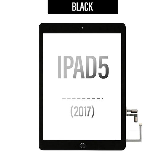 Touch Screen Digitizer Home Button Assembly With Adhesive For iPad  5th Gen - Black