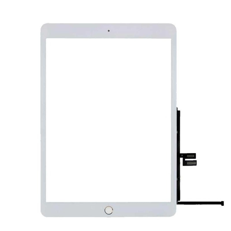 Touch Screen Digitizer with Adhesive For iPad 7th Gen/ 8th Gen/ 9th Gen (10.2 inch) - White (With Home Button)