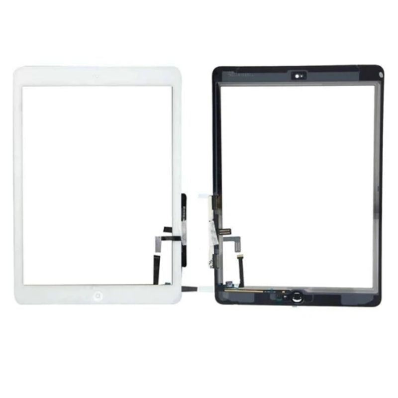 Touch Screen Digitizer Home Button Assembly With Adhesive For iPad Air - White