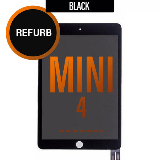 LCD Touch Screen Assembly For iPad Mini 4  - Black, Refurb Quality with Original LCD