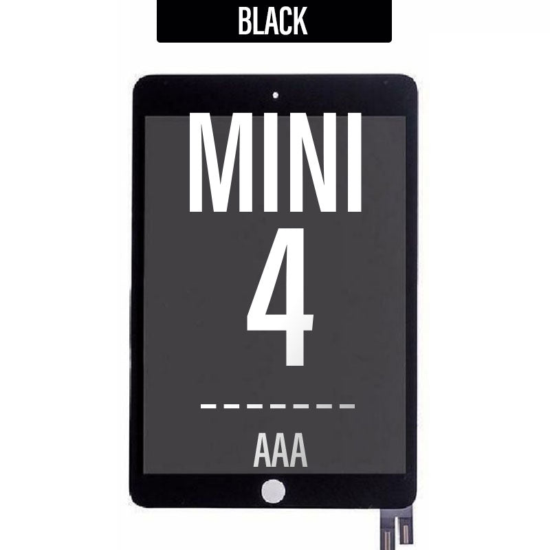 LCD Touch Screen Assembly For iPad Mini 4 - Black, WITH SENSOR FLEX AAA HIGH