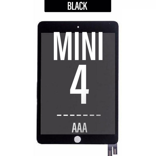 LCD Touch Screen Assembly For iPad Mini 4 - Black, WITH SENSOR FLEX AAA HIGH
