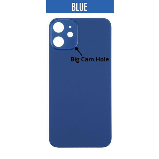 iPhone 12 Back Glass Cover (Big Camera Hole) - Blue