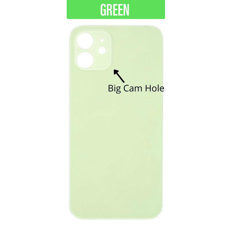 iPhone 12 Back Glass Cover (Big Camera Hole) - Green