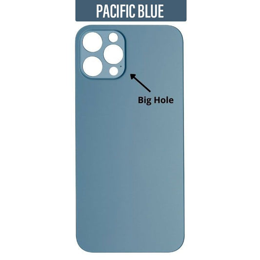 iPhone 12 Pro Back Glass Cover (Big Camera Hole) - Pacific Blue