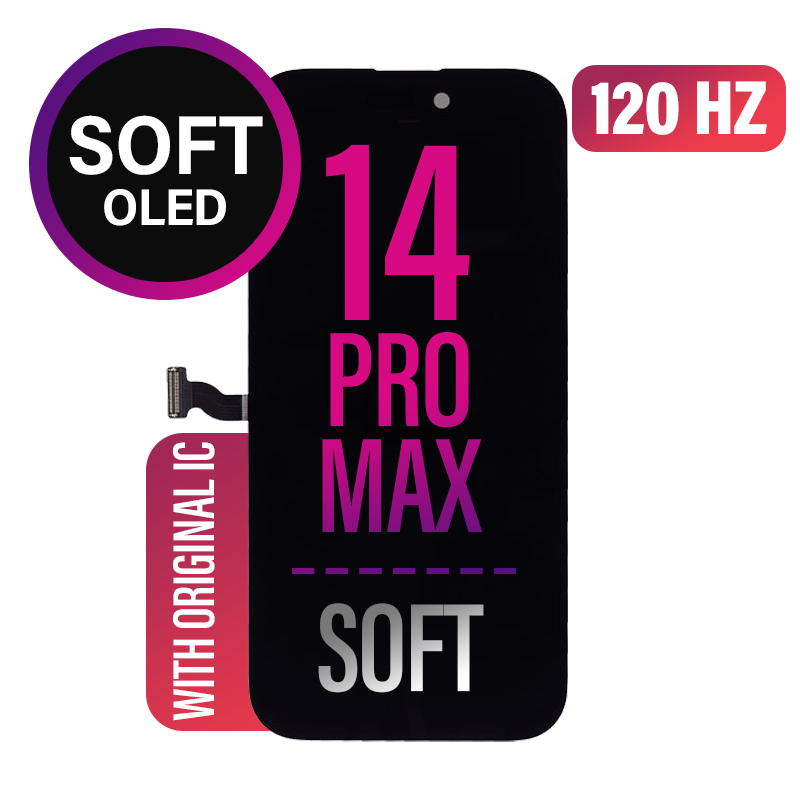 iPhone 14 Pro Max Screen Replacement Assembly -SOFT OLED Soldered Original IC