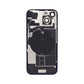 Back Glass Cover For iPhone 15 Plus (With Camera Frame and Wireless Charging Flex)
