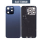 Back Glass Cover For iPhone 15 Pro (With Camera Frame and Wireless Charging Flex)