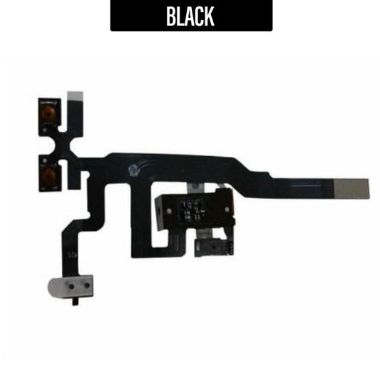 Volume Button Flex Cable with Handsfree Port For iPhone 4S - Black