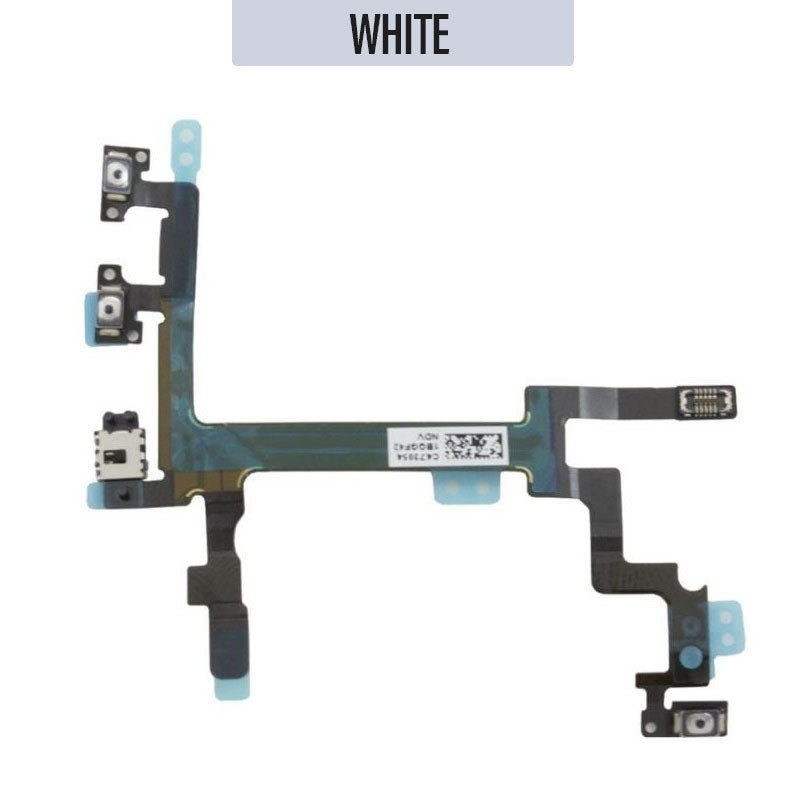 Volume Button Flex Cable with Handsfree Port For iPhone 4S - White