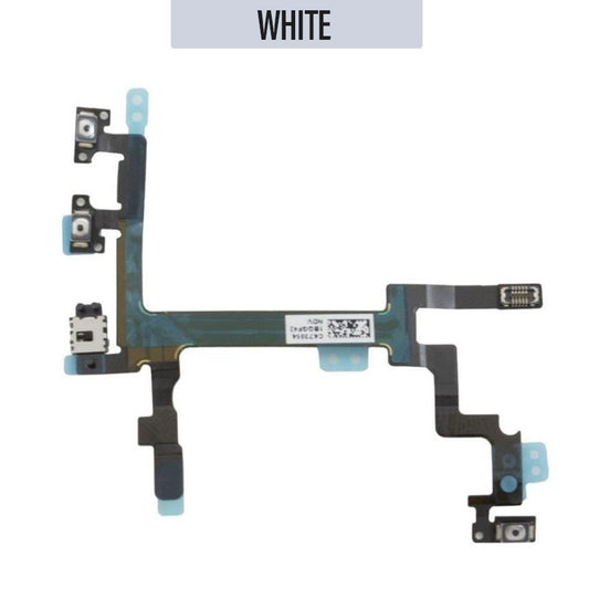 Volume Button Flex Cable with Handsfree Port For iPhone 4S - White