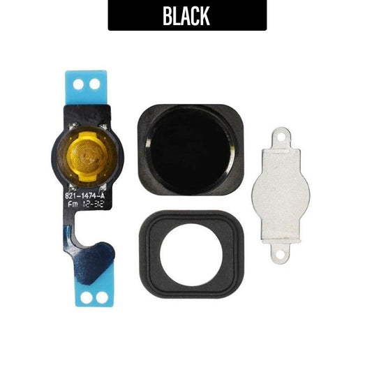 Home Button Flex Cable Full Assembly For iPhone 5 - Black