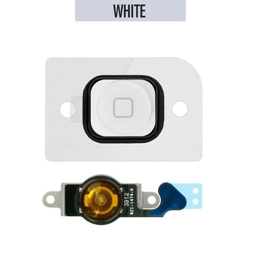 Home Button Flex Cable Full Assembly For iPhone 5 - White