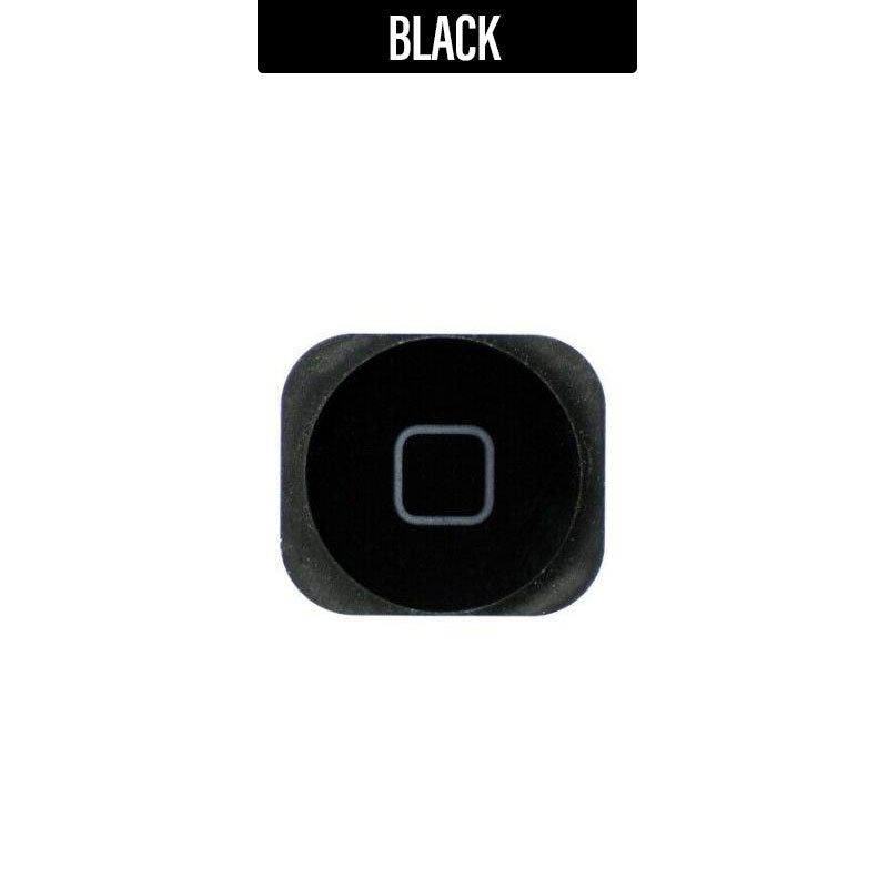 Home Button with Rubber Ring For iPhone 5 - Black