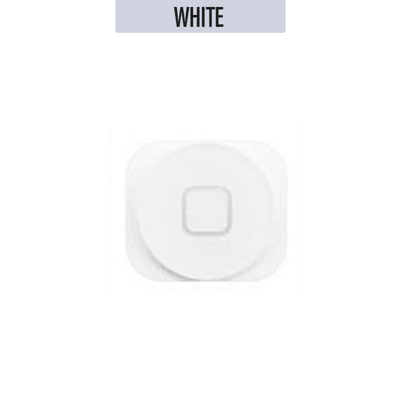 Home Button with Rubber Ring For iPhone 5 - White