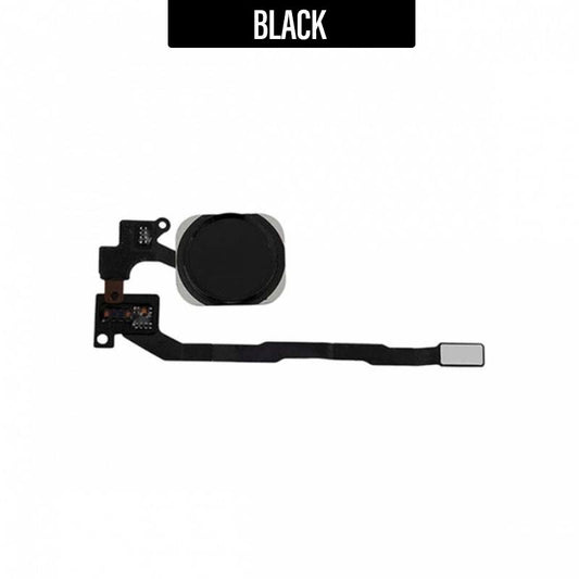 Home Button Flex Cable Full Assembly For iPhone 5S / SE - Black