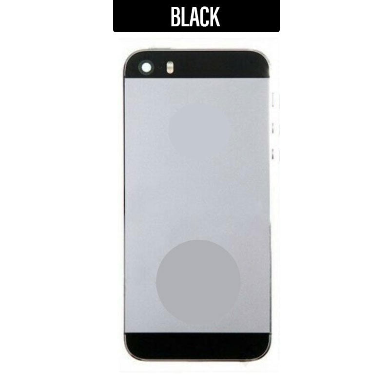 Back Housing with Parts For iPhone 5S - Black