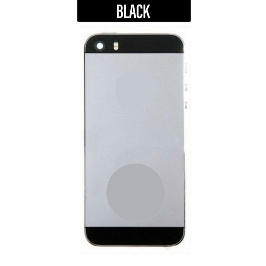 Back Housing with Parts For iPhone 5S - Black