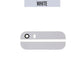 Upper Lower Glass for Back Glass For iPhone 5S - White