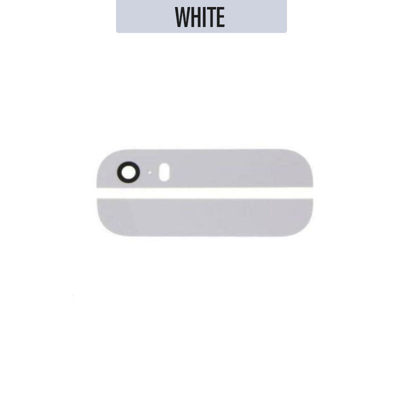 Upper Lower Glass for Back Glass For iPhone 5S - White
