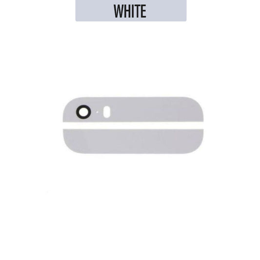 Upper Lower Glass for Back Glass For iPhone 5S - White