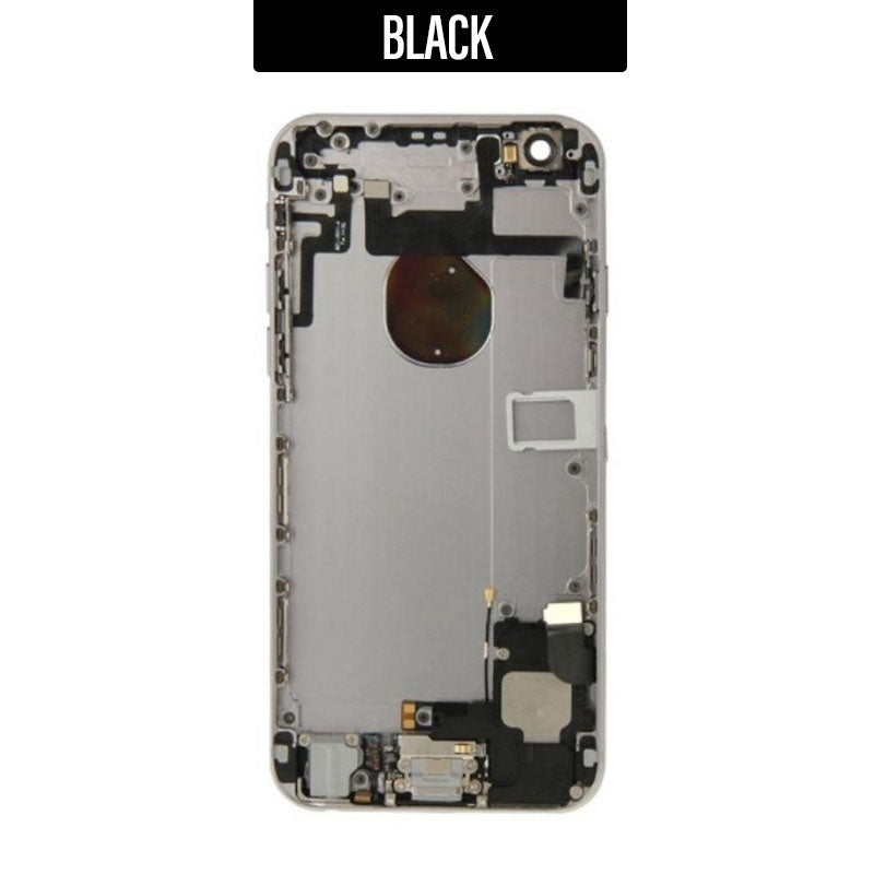 Back Housing with Parts For iPhone 6 - Black