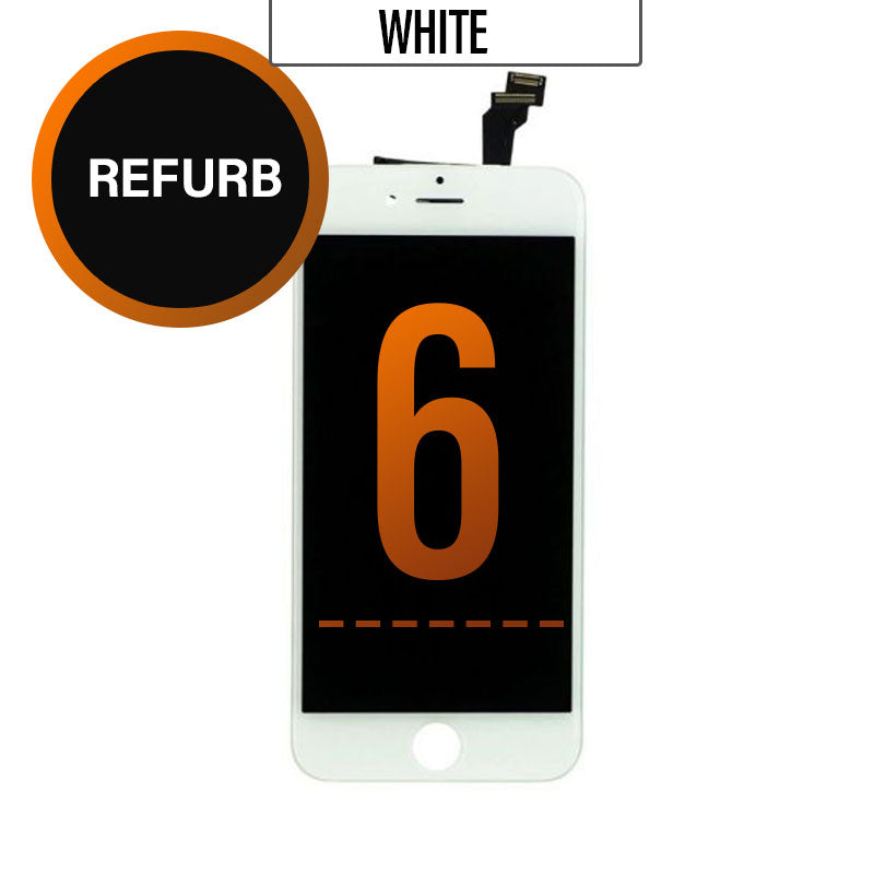 iPhone 6 LCD Touch Screen Assembly - White, Refurbished