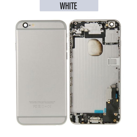 Back Housing with Parts For iPhone 6 Plus - White